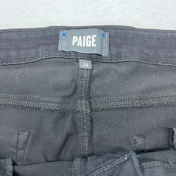Paige Jeans Womens 34 Black Skinny HOXTON Ankle Stretch - Picture 3 of 11